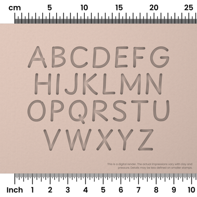 Playpen Sans | All Caps | Alphabet Stamp Sets - Ceramind® Tools