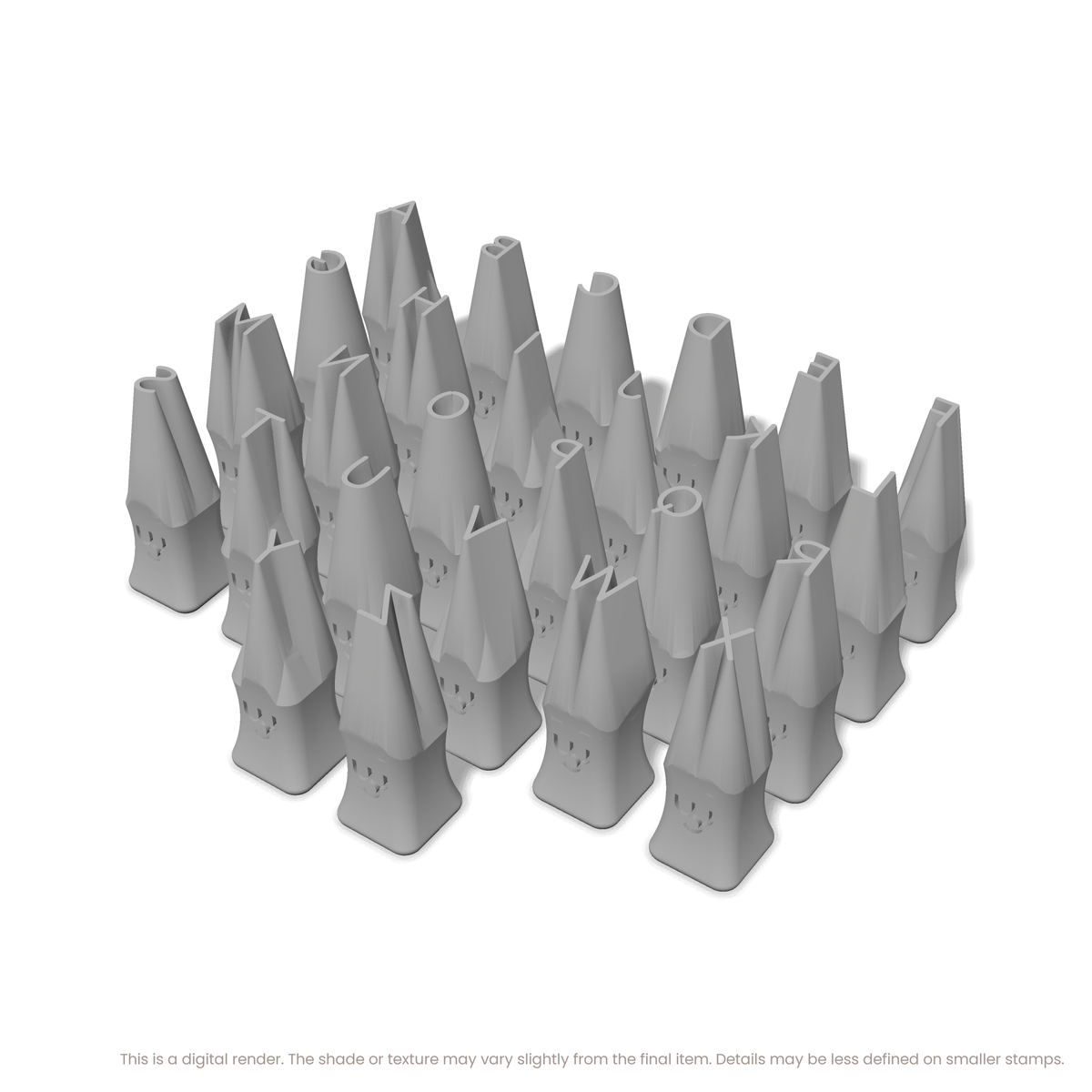 Playpen Sans | All Caps | Alphabet Stamp Sets - Ceramind® Tools