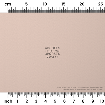 Playpen Sans | All Caps | Alphabet Stamp Sets - Ceramind® Tools