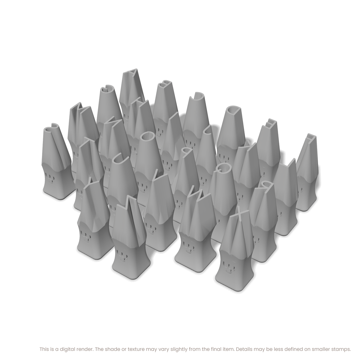 Playpen Sans | All Caps | Alphabet Stamp Sets - Ceramind® Tools