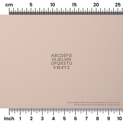 Playpen Sans | All Caps | Alphabet Stamp Sets - Ceramind® Tools