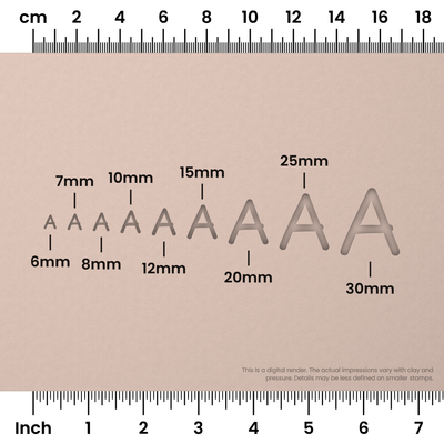 Playpen Sans | All Caps | Alphabet Stamp Sets - Ceramind® Tools
