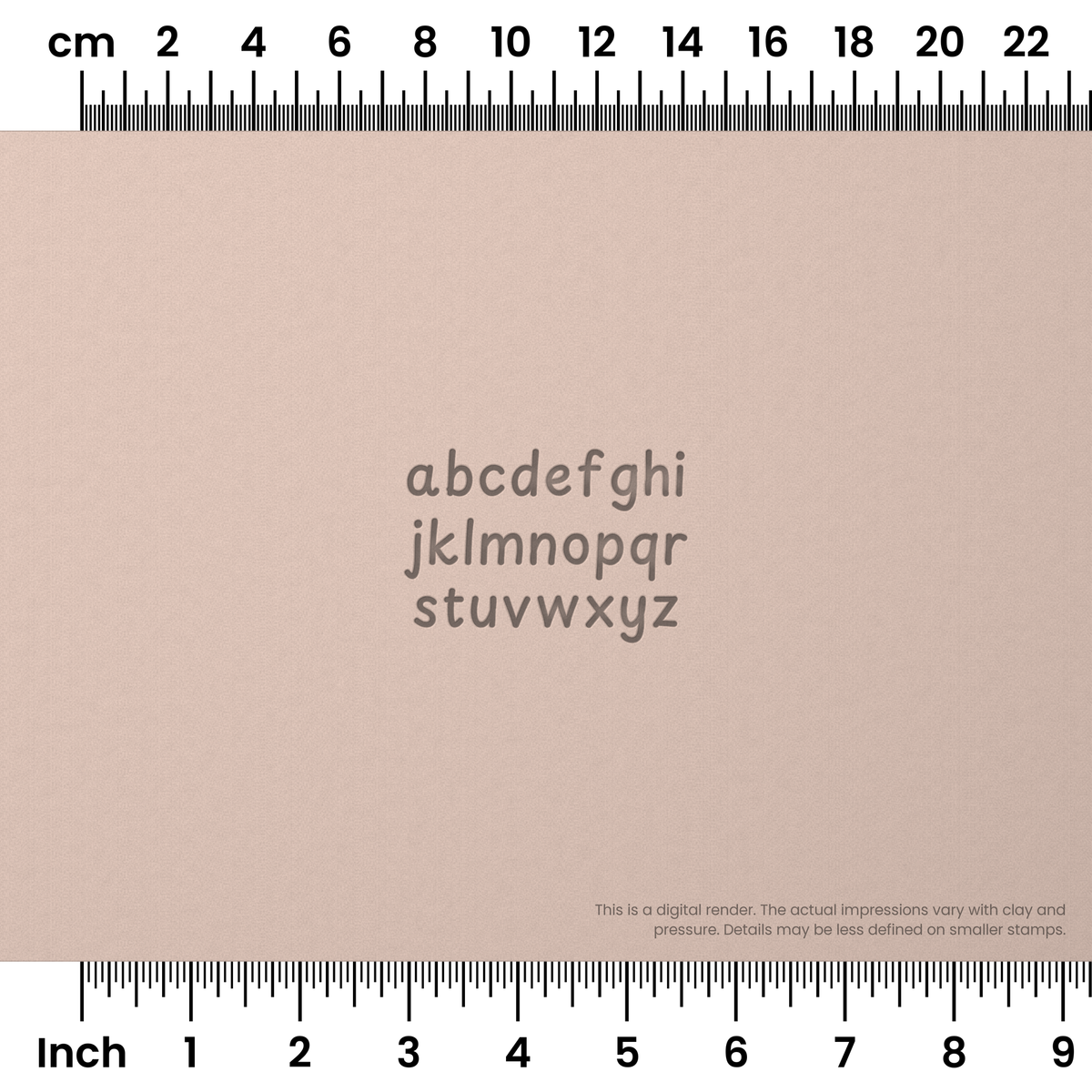 Playpen Sans | Lowercase | Alphabet Stamp Sets - Ceramind® Tools
