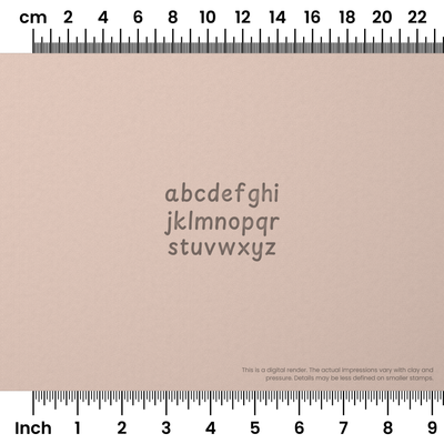 Playpen Sans | Lowercase | Alphabet Stamp Sets - Ceramind® Tools