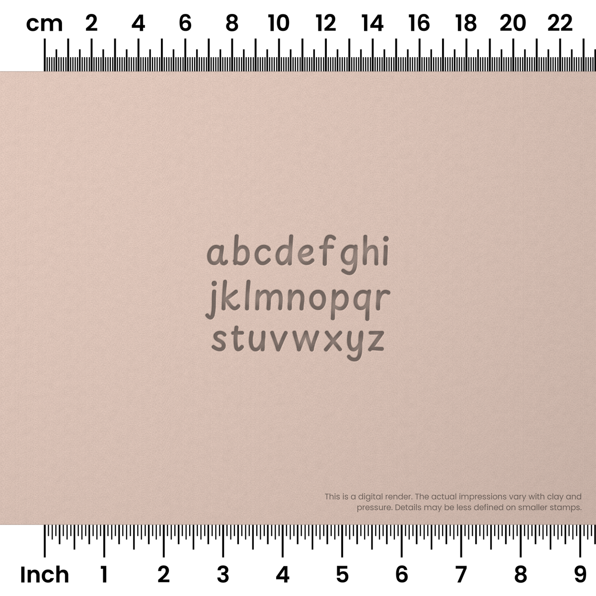 Playpen Sans | Lowercase | Alphabet Stamp Sets - Ceramind® Tools
