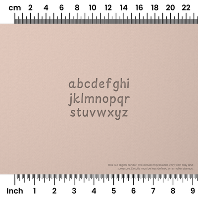 Playpen Sans | Lowercase | Alphabet Stamp Sets - Ceramind® Tools