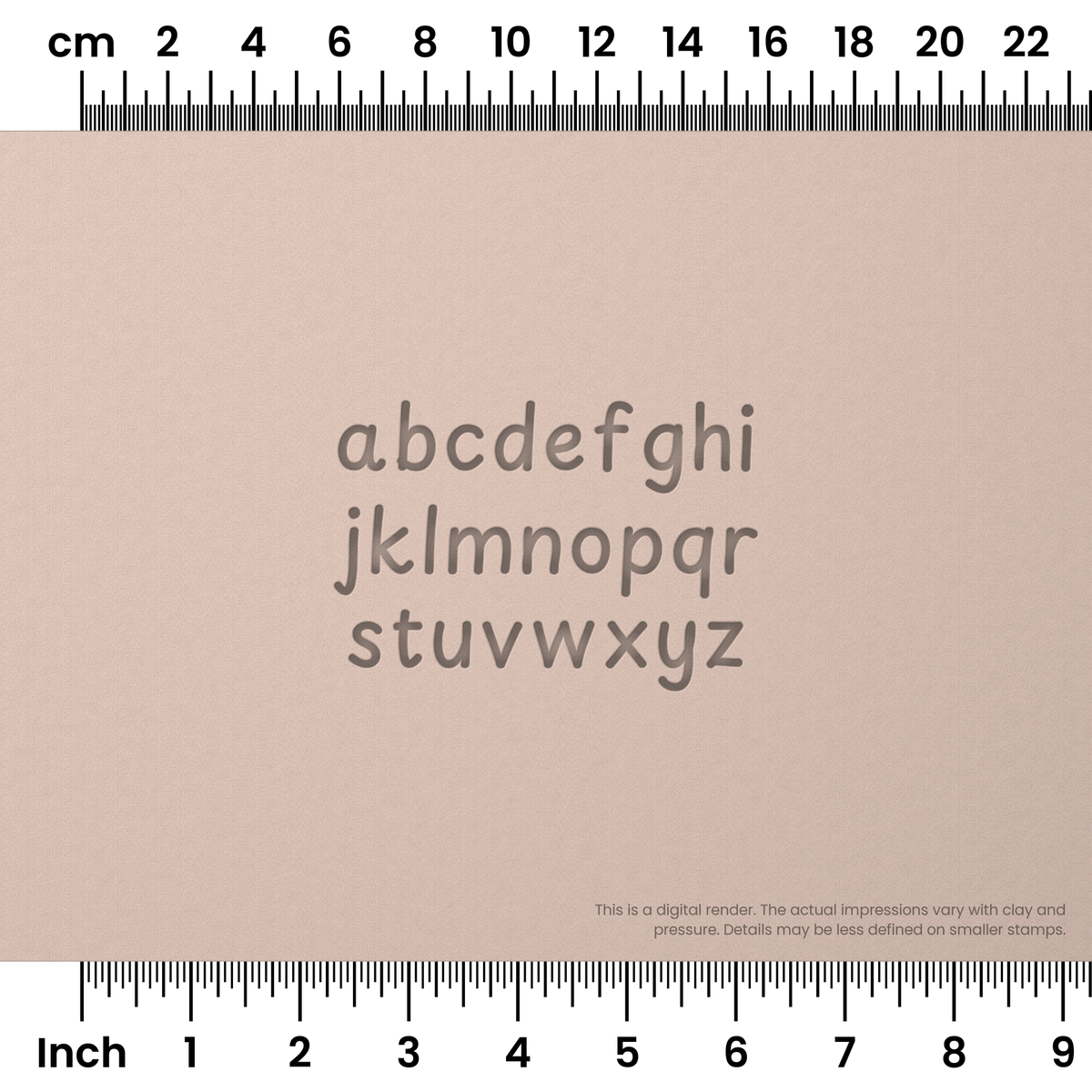 Playpen Sans | Lowercase | Alphabet Stamp Sets - Ceramind® Tools
