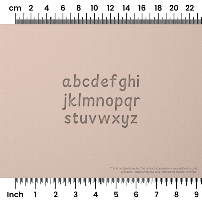 Playpen Sans | Lowercase | Alphabet Stamp Sets - Ceramind® Tools