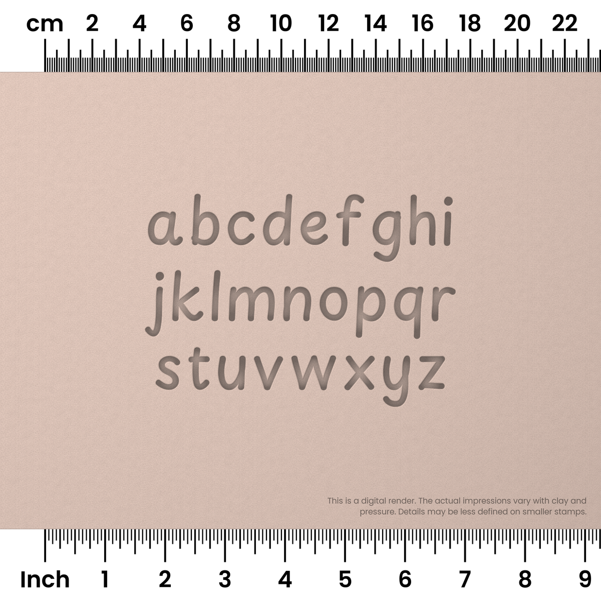 Playpen Sans | Lowercase | Alphabet Stamp Sets - Ceramind® Tools