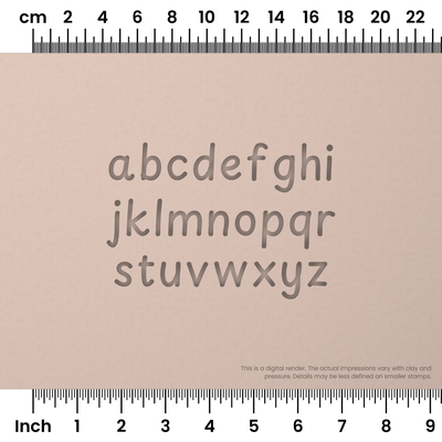 Playpen Sans | Lowercase | Alphabet Stamp Sets - Ceramind® Tools