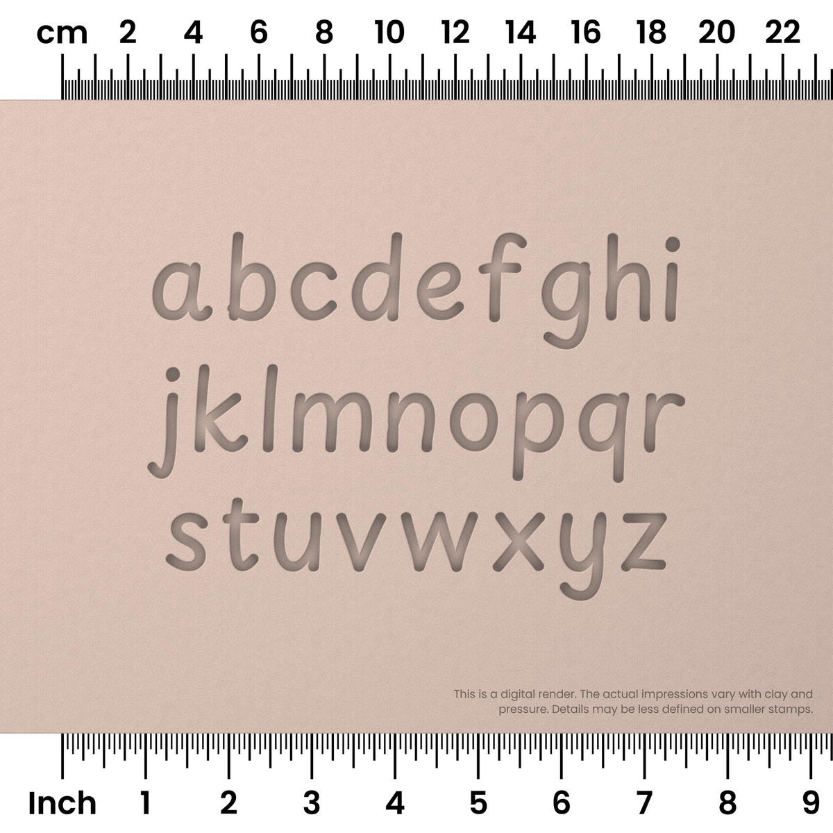 Playpen Sans | Lowercase | Alphabet Stamp Sets - Ceramind® Tools