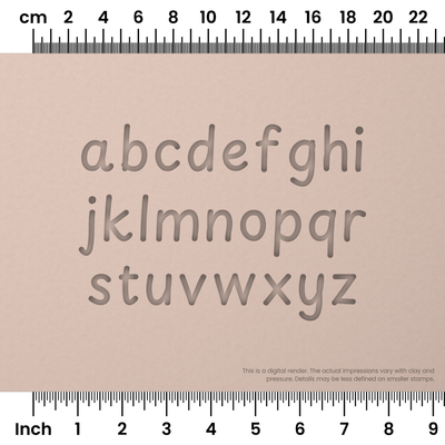 Playpen Sans | Lowercase | Alphabet Stamp Sets - Ceramind® Tools