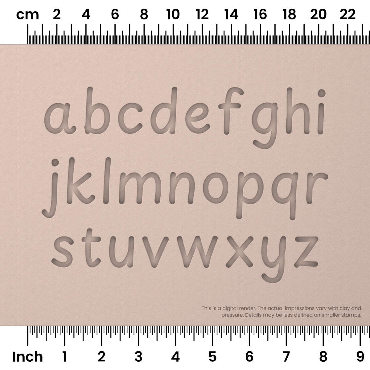 Playpen Sans | Lowercase | Alphabet Stamp Sets - Ceramind® Tools