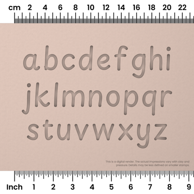 Playpen Sans | Lowercase | Alphabet Stamp Sets - Ceramind® Tools