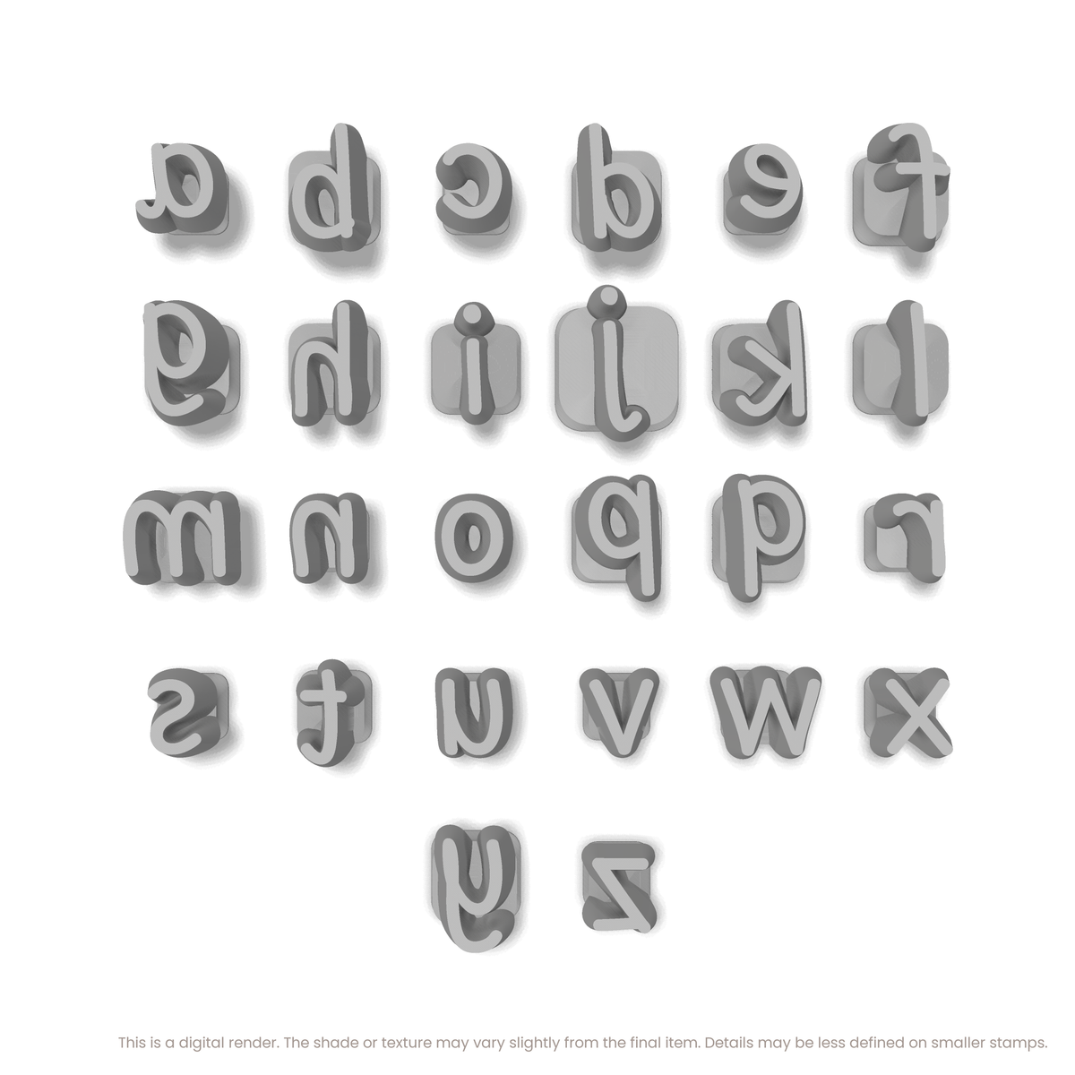 Playpen Sans | Lowercase | Alphabet Stamp Sets - Ceramind® Tools