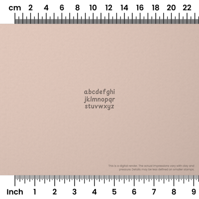 Playpen Sans | Lowercase | Alphabet Stamp Sets - Ceramind® Tools