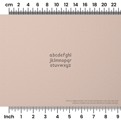 Playpen Sans | Lowercase | Alphabet Stamp Sets - Ceramind® Tools