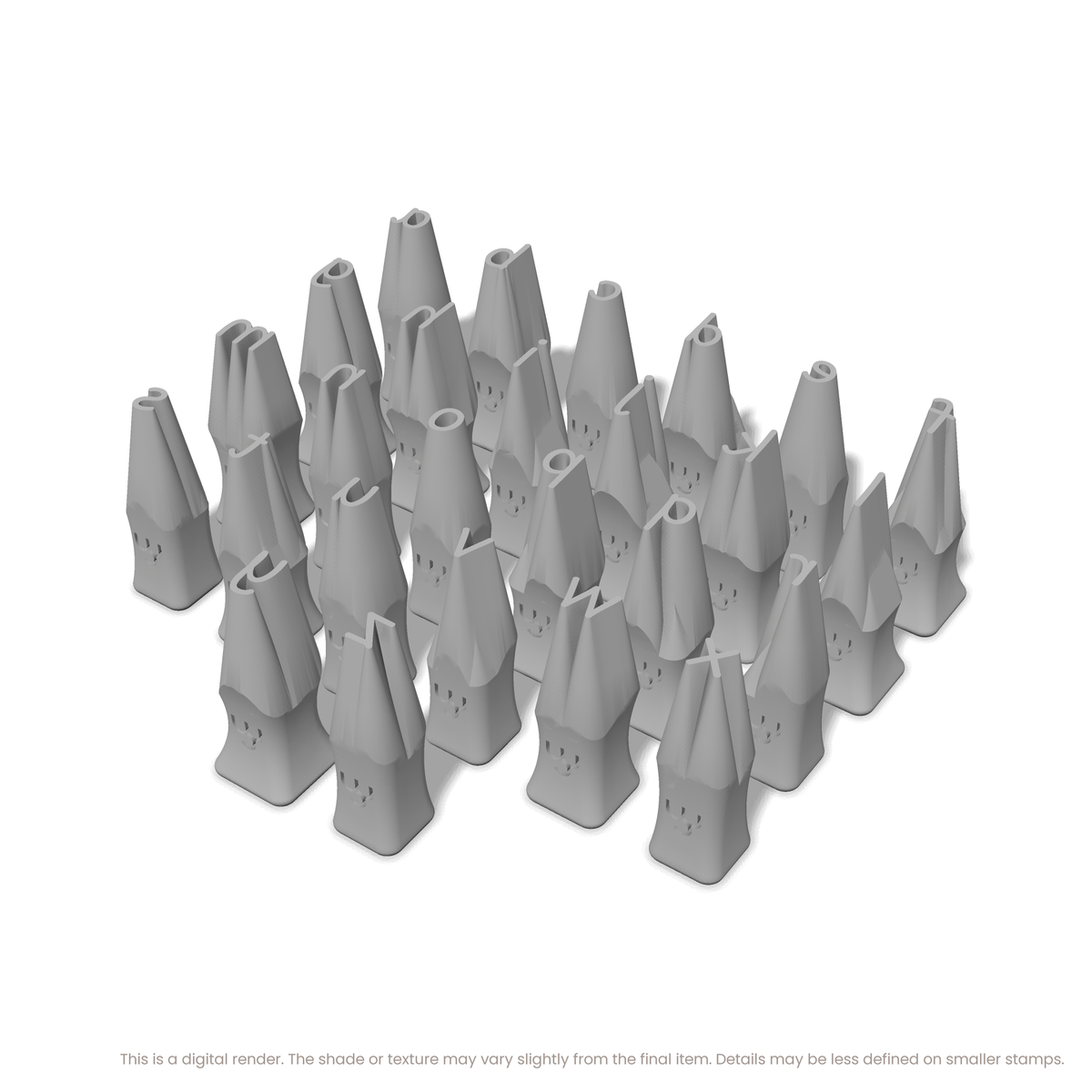 Playpen Sans | Lowercase | Alphabet Stamp Sets - Ceramind® Tools