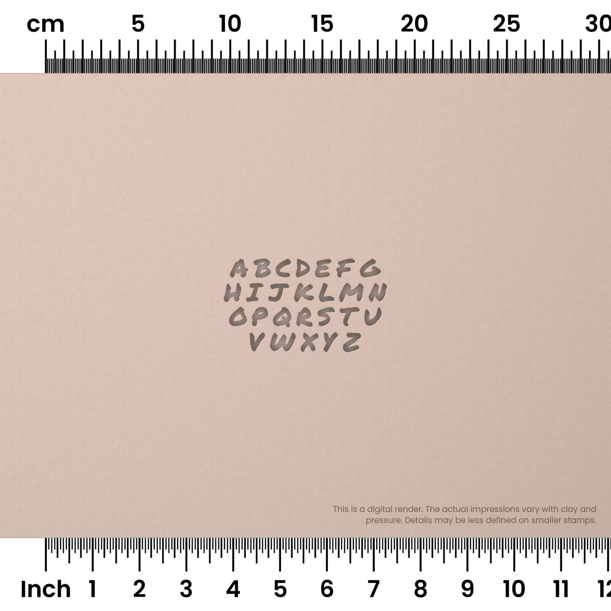 Permanent Marker | All Caps | Alphabet Stamp Sets - Ceramind® Tools