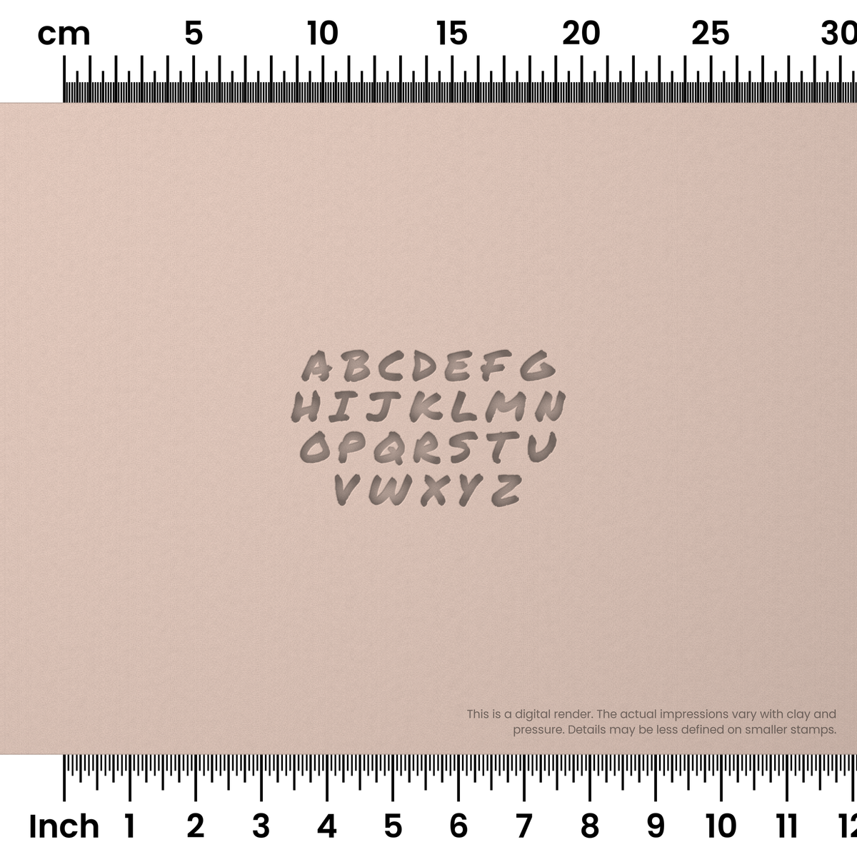 Permanent Marker | All Caps | Alphabet Stamp Sets - Ceramind® Tools