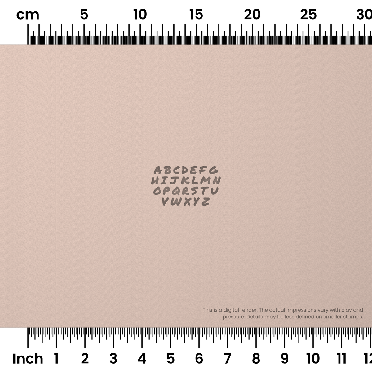 Permanent Marker | All Caps | Alphabet Stamp Sets - Ceramind® Tools