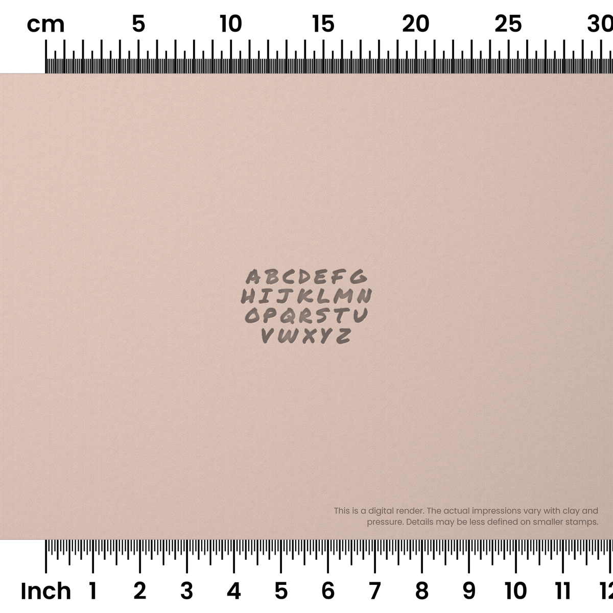Permanent Marker | All Caps | Alphabet Stamp Sets - Ceramind® Tools