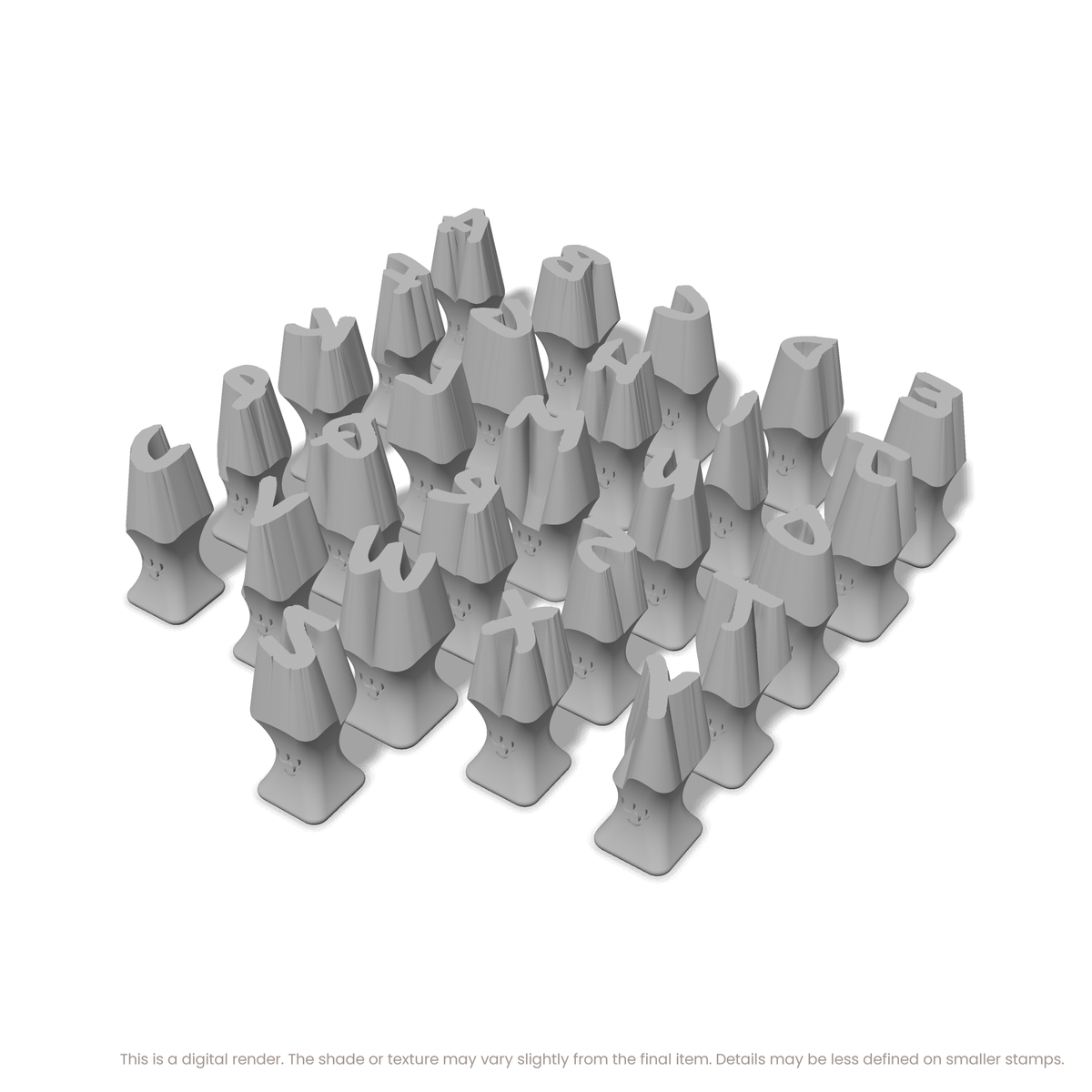 Permanent Marker | Lowercase | Alphabet Stamp Sets - Ceramind® Tools