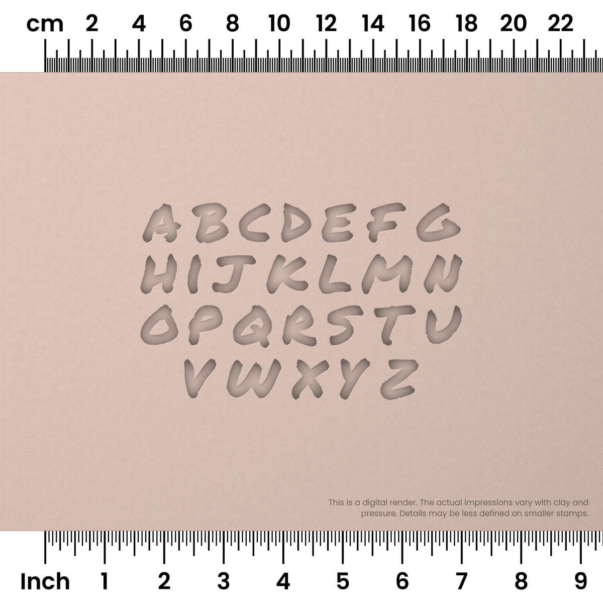 Permanent Marker | Lowercase | Alphabet Stamp Sets - Ceramind® Tools