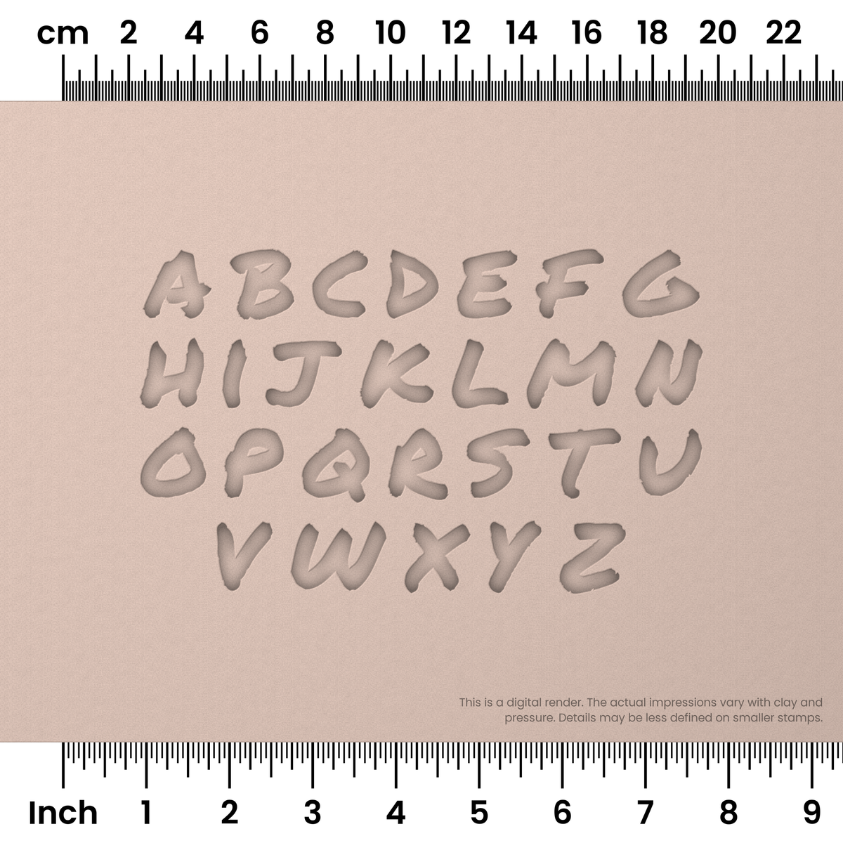 Permanent Marker | Lowercase | Alphabet Stamp Sets - Ceramind® Tools