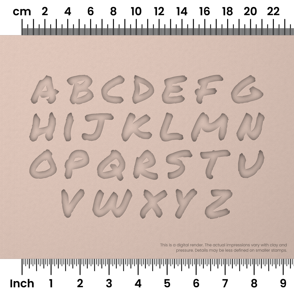 Permanent Marker | Lowercase | Alphabet Stamp Sets - Ceramind® Tools