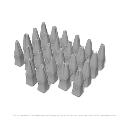 Permanent Marker | Lowercase | Alphabet Stamp Sets - Ceramind® Tools