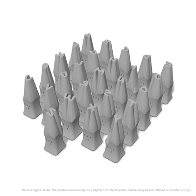 Permanent Marker | Lowercase | Alphabet Stamp Sets - Ceramind® Tools