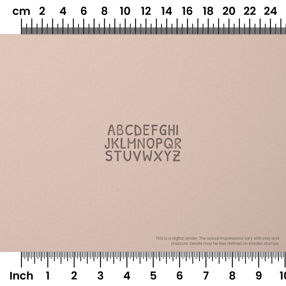 Patrick Hand | All Caps | Alphabet Stamp Sets - Ceramind® Tools