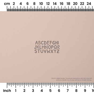 Patrick Hand | All Caps | Alphabet Stamp Sets - Ceramind® Tools