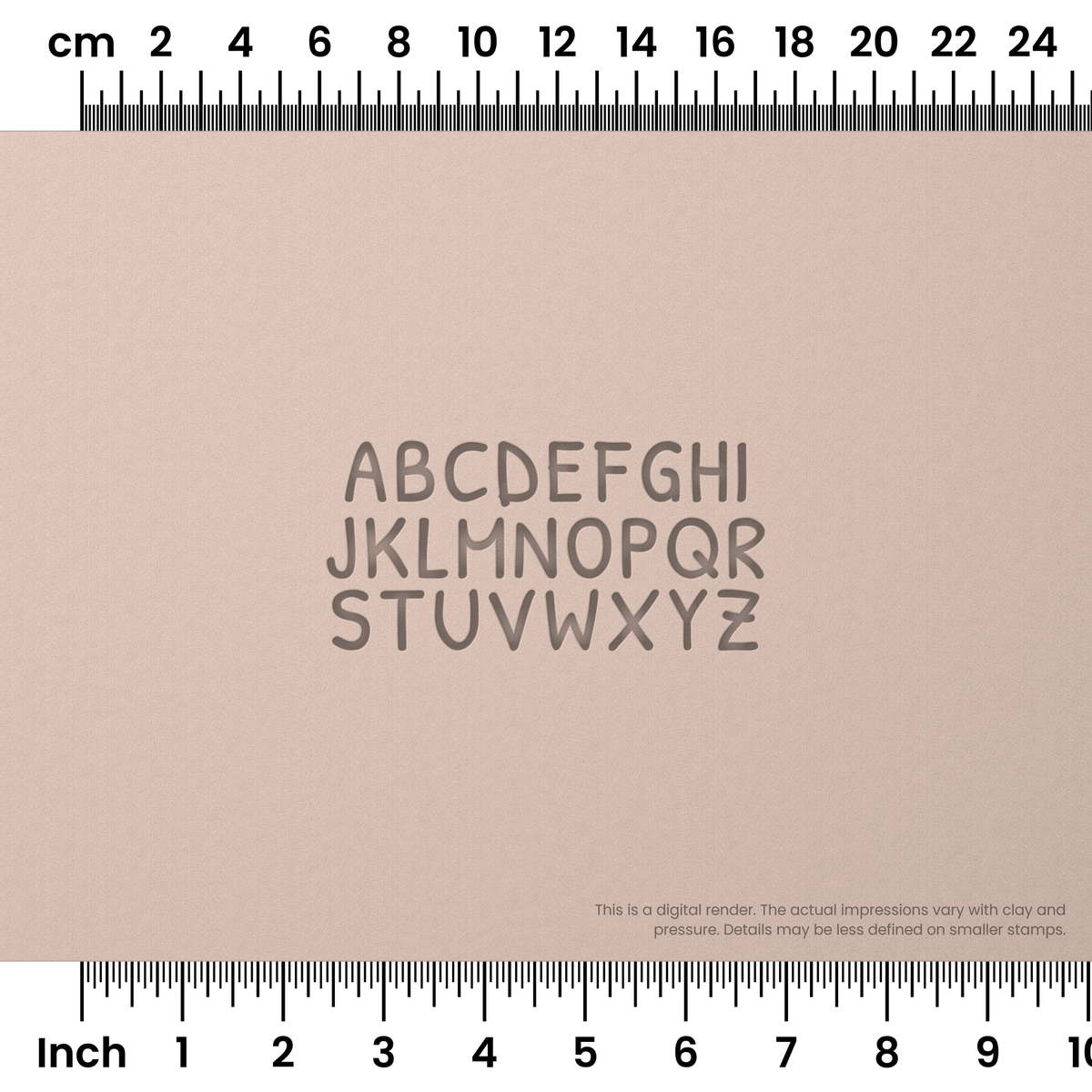 Patrick Hand | All Caps | Alphabet Stamp Sets - Ceramind® Tools