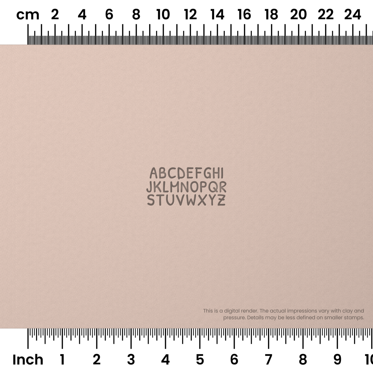 Patrick Hand | All Caps | Alphabet Stamp Sets - Ceramind® Tools