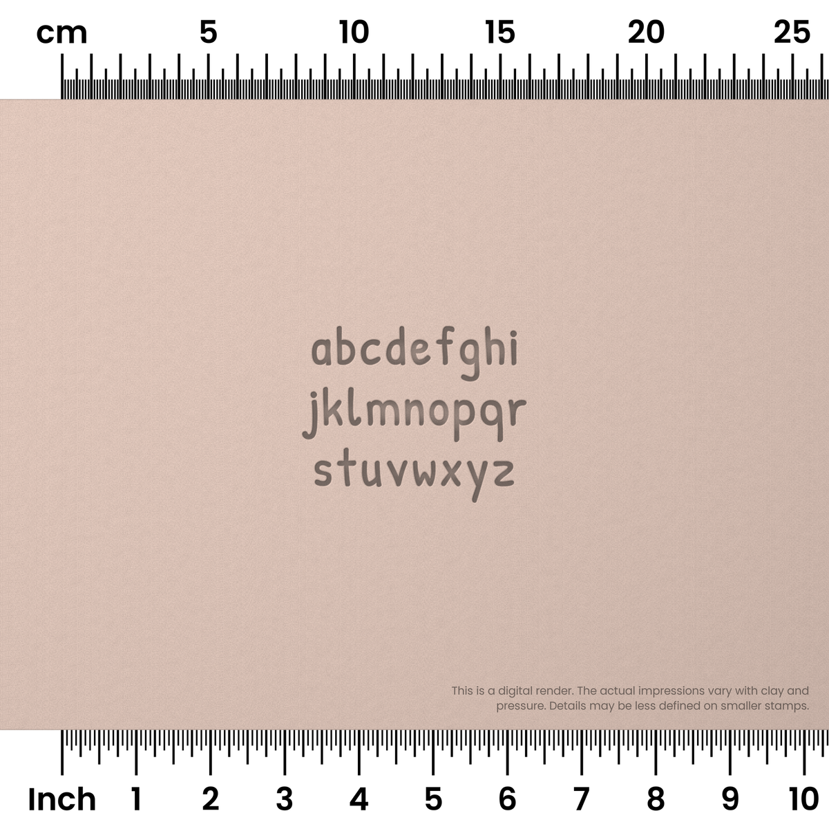 Patrick Hand | Lowercase | Alphabet Stamp Sets - Ceramind® Tools