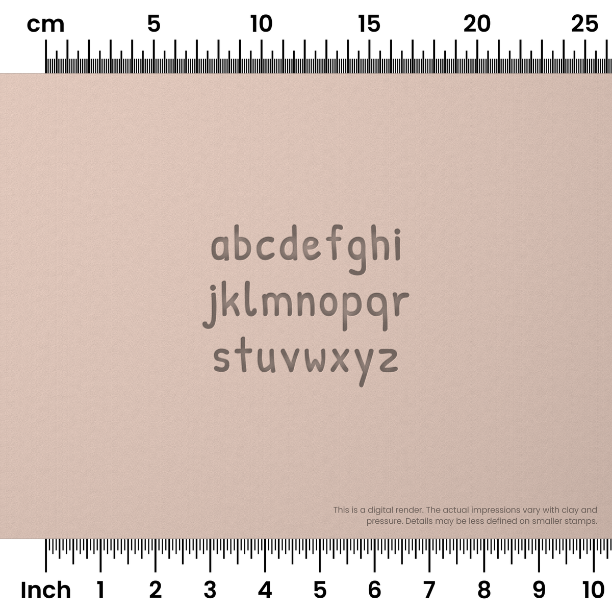 Patrick Hand | Lowercase | Alphabet Stamp Sets - Ceramind® Tools