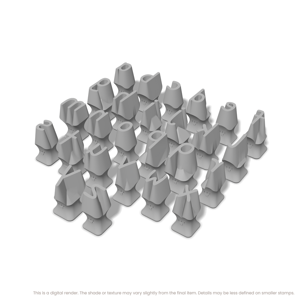 Patrick Hand | Lowercase | Alphabet Stamp Sets - Ceramind® Tools