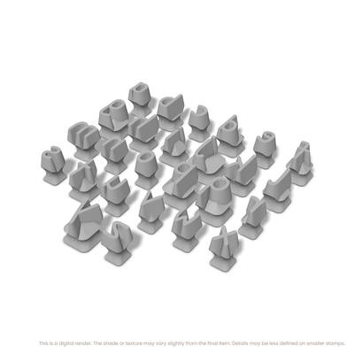 Patrick Hand | Lowercase | Alphabet Stamp Sets - Ceramind® Tools
