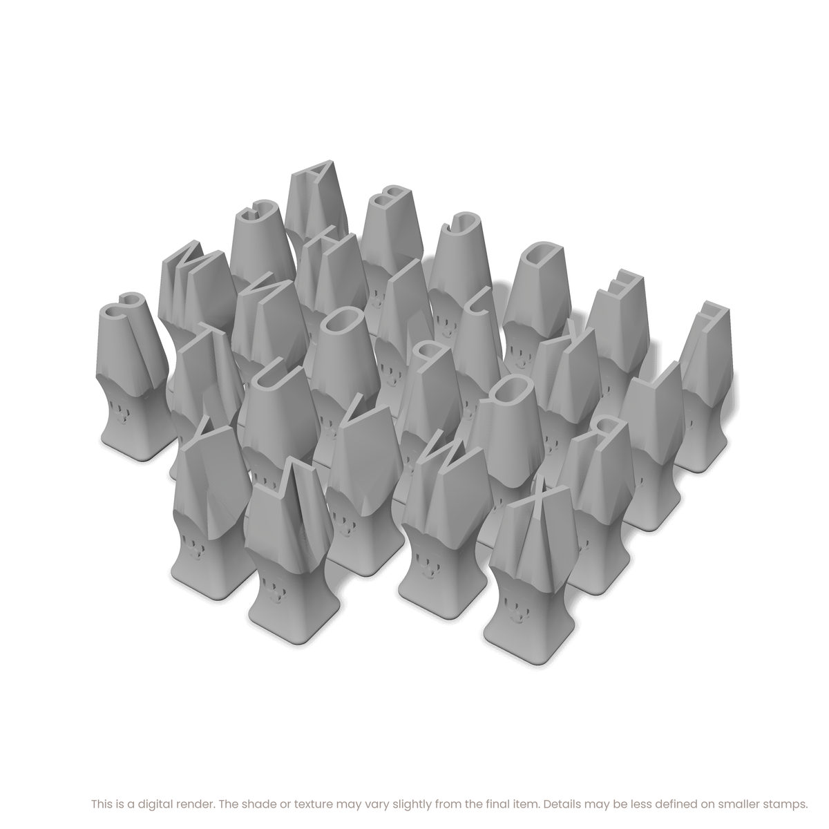 Roboto Condensed | All Caps | Alphabet Stamp Sets - Ceramind® Tools
