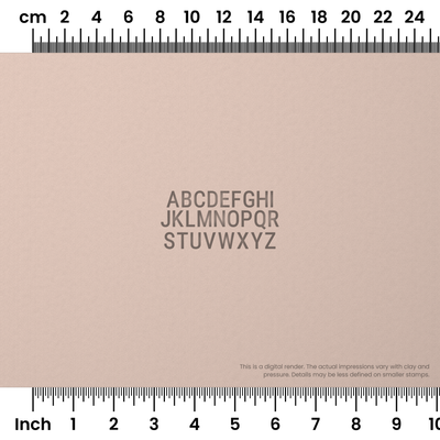 Roboto Condensed | All Caps | Alphabet Stamp Sets - Ceramind® Tools