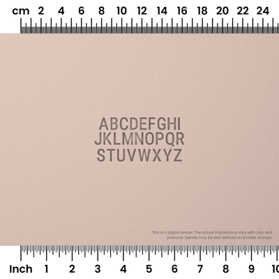 Roboto Condensed | All Caps | Alphabet Stamp Sets - Ceramind® Tools