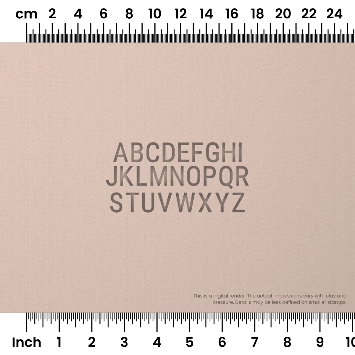 Roboto Condensed | All Caps | Alphabet Stamp Sets - Ceramind® Tools
