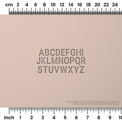 Roboto Condensed | All Caps | Alphabet Stamp Sets - Ceramind® Tools