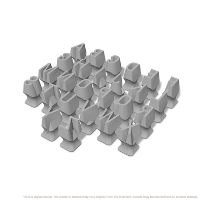 Roboto Condensed | All Caps | Alphabet Stamp Sets - Ceramind® Tools