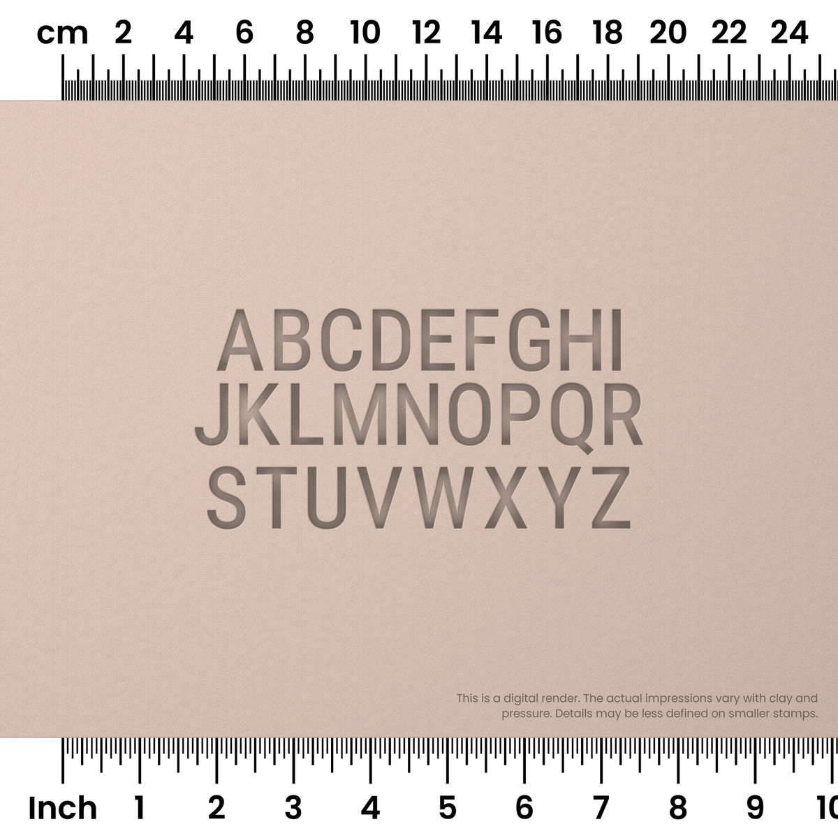 Roboto Condensed | All Caps | Alphabet Stamp Sets - Ceramind® Tools