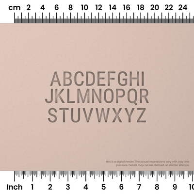 Roboto Condensed | All Caps | Alphabet Stamp Sets - Ceramind® Tools