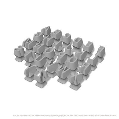 Roboto Condensed | All Caps | Alphabet Stamp Sets - Ceramind® Tools