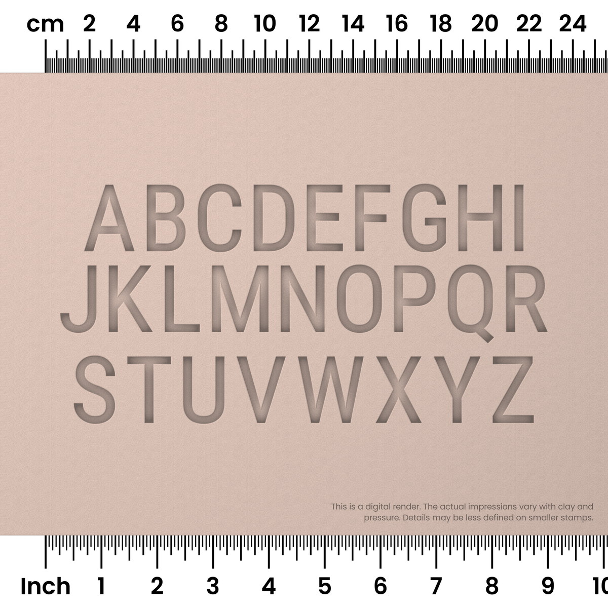 Roboto Condensed | All Caps | Alphabet Stamp Sets - Ceramind® Tools